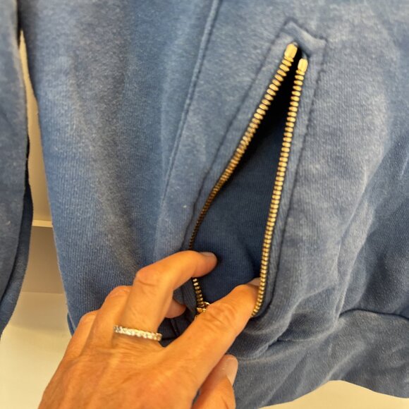 Aviator Nation Classic Pullover Hoodie Size M Vintage Caribbean Velvet Stripes - Picture 12 of 16